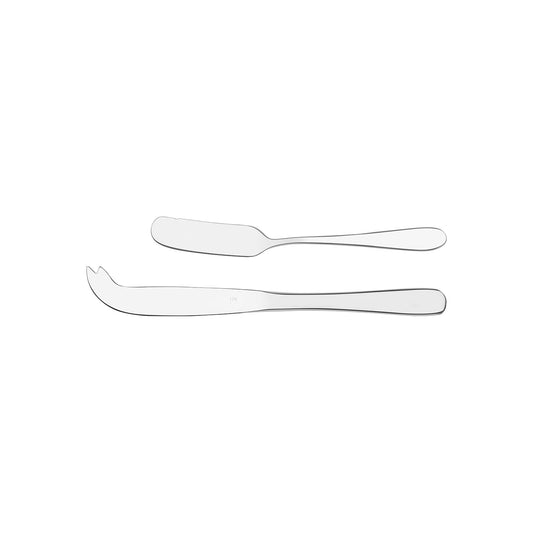 TABLEKRAFT LUXOR CHEESE+BUTTER KNIFE SET 2pc S/S