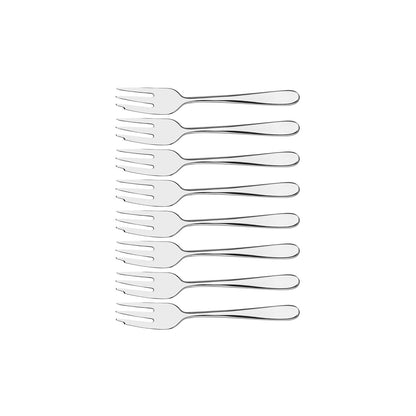 TABLEKRAFT GABLE CAKE FORK SET 8pc 18/10 145mm