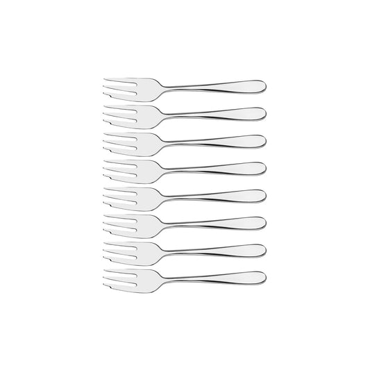 TABLEKRAFT GABLE CAKE FORK SET 8pc 18/10 145mm