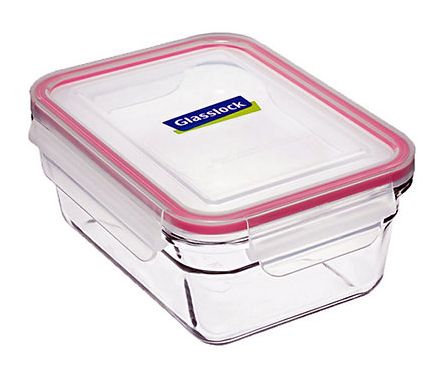 GLASSLOCK Oven Safe Tempered Glass 970ml Rectangle Container