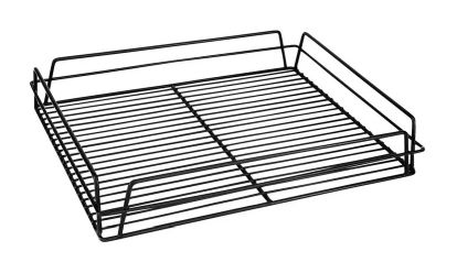 Glass Basket 435x355x75mm Pvc Black