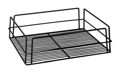 Glass Basket 435x355x125mm Black