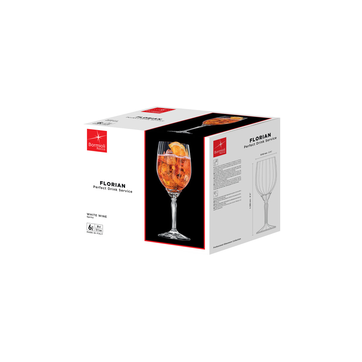 Bormioli Rocco Florian White Wine Glass 380ml Pack of 24 — official