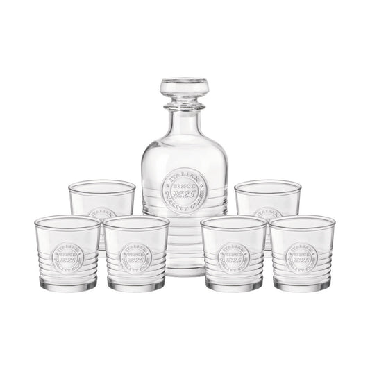 Officina1825 Decanter And Tumbler Clear 7Pc Set