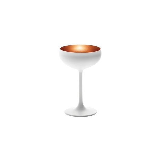 STOLZLE OLYMPIC CHAMPAGNE COUPE 230ml MATT WHITE/BRONZE