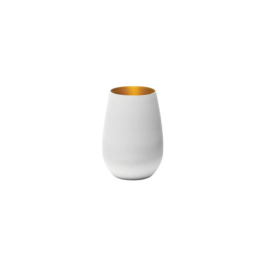STOLZLE OLYMPIC TUMBLER 465ml MATT WHITE/GOLD