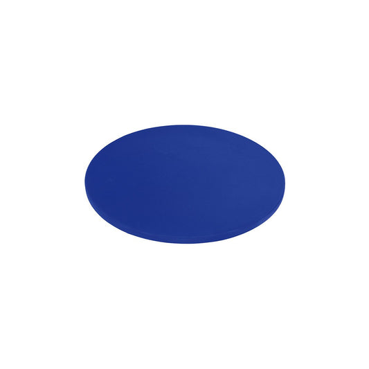 CHEF INOX ROUND CUTTING BOARD PE 350x13mm BLUE