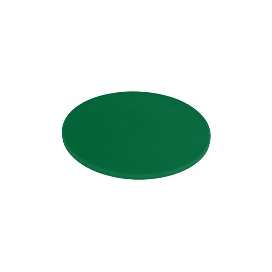 CHEF INOX ROUND CUTTING BOARD PE 350x13mm GREEN