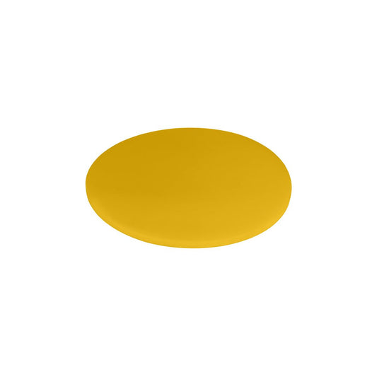 CHEF INOX ROUND CUTTING BOARD PE 350x13mm YELLOW