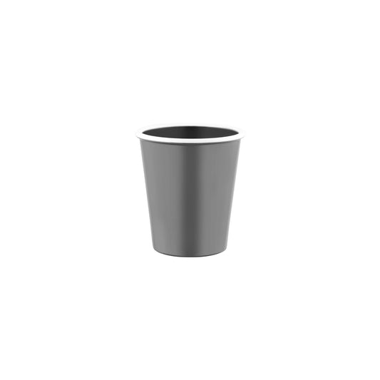 JAB VINTAGE GREY/WHITE RIM ENAMEL LOOK TUMBLER 80x90mm