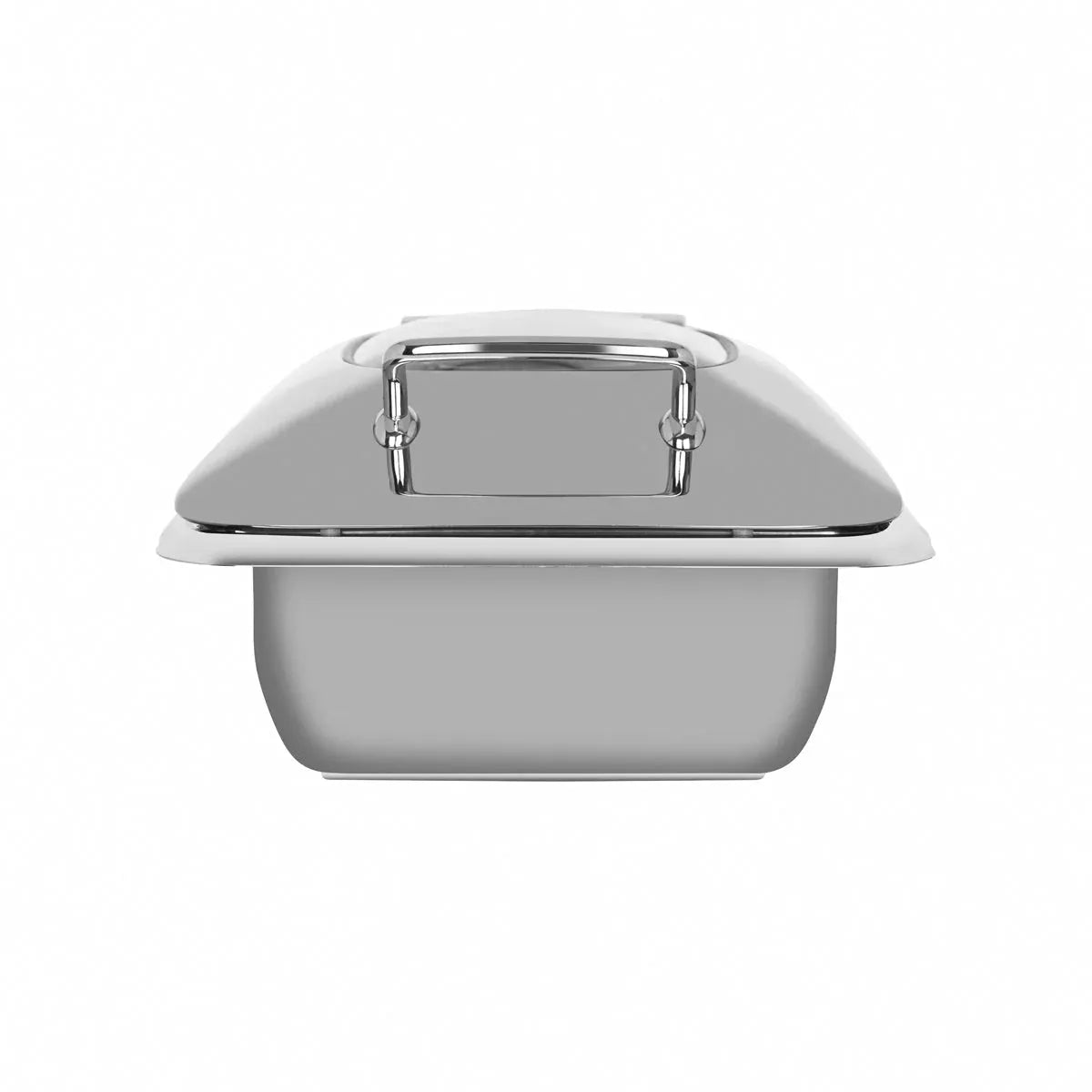 CHEF INOX ULTRA RECT CHAFER w/GLASS LID S/S 1/2 SIZE
