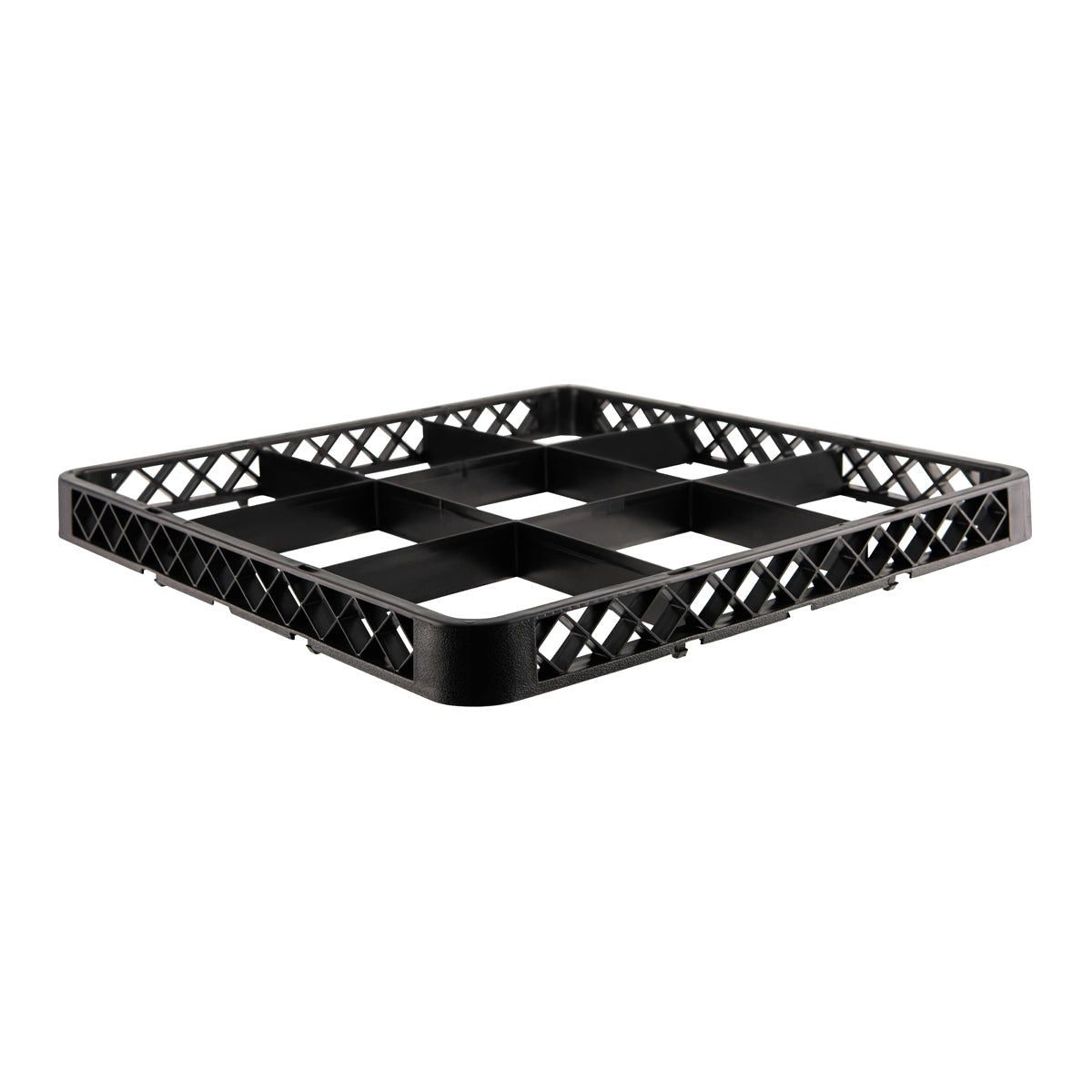 CHEF INOX WASHRACK-EXTENDER 9-COMP BLACK 490x490x44mm