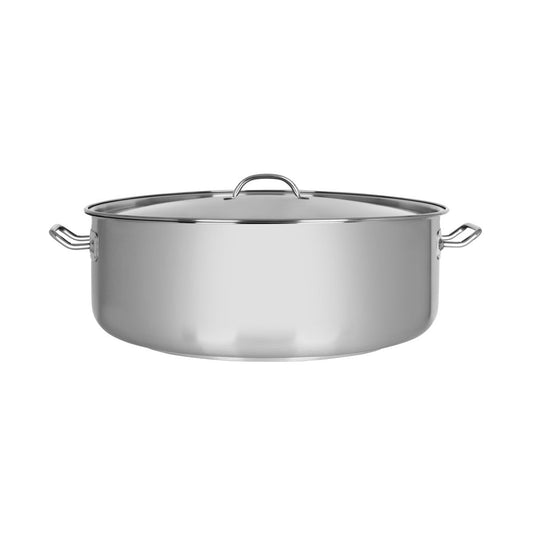 CHEF INOX ELITE CASSEROLE w/LID 18/10 450x160mm 25lt
