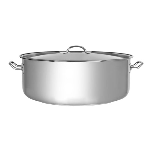 CHEF INOX ELITE CASSEROLE w/LID 18/10 500x190mm 37lt