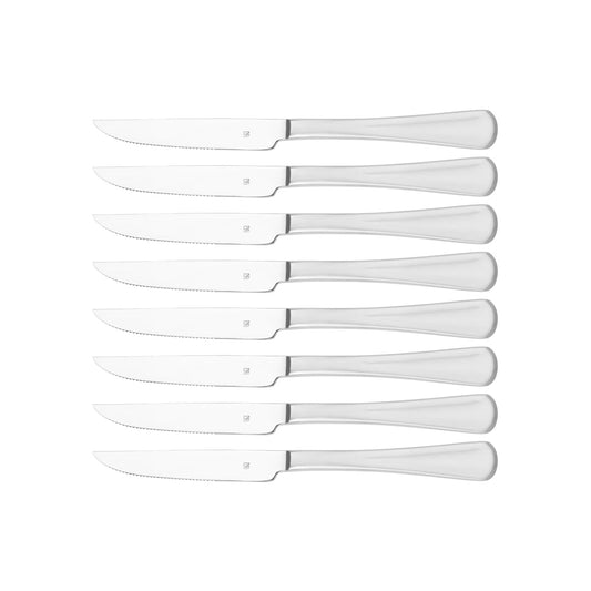 TABLEKRAFT ELITE STEAK KNIVE SET 8pc S/S 232mm