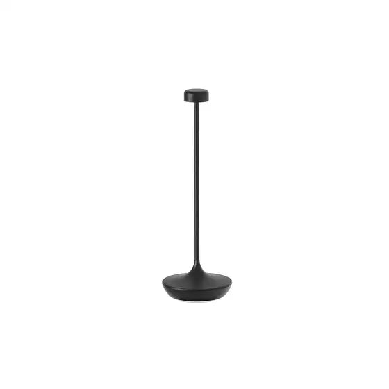 Deca Micro Matte Black LED Cordless Lamp