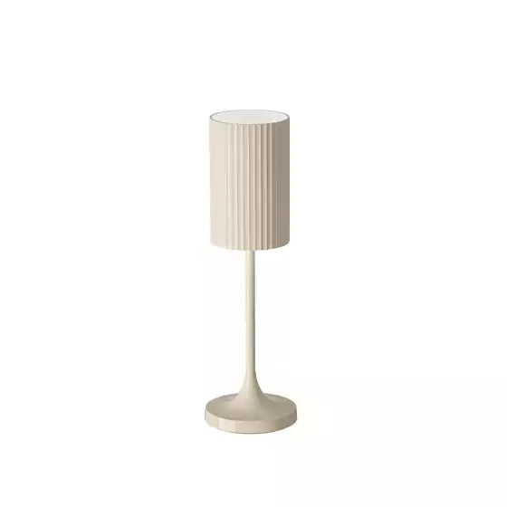 Vino Micro Ceramic Cream White LED Cordless Lamp