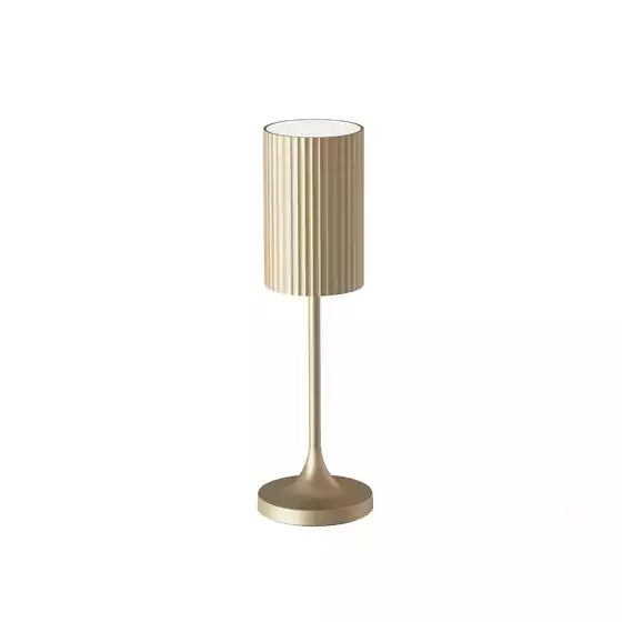 Vino Micro Brushed Brass LED Cordless Lamp