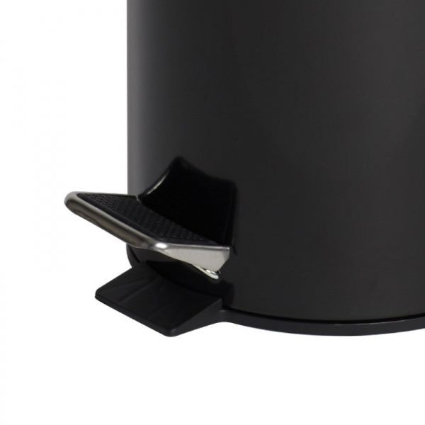 Powder Coated Pedal Bin 3 litre Black
