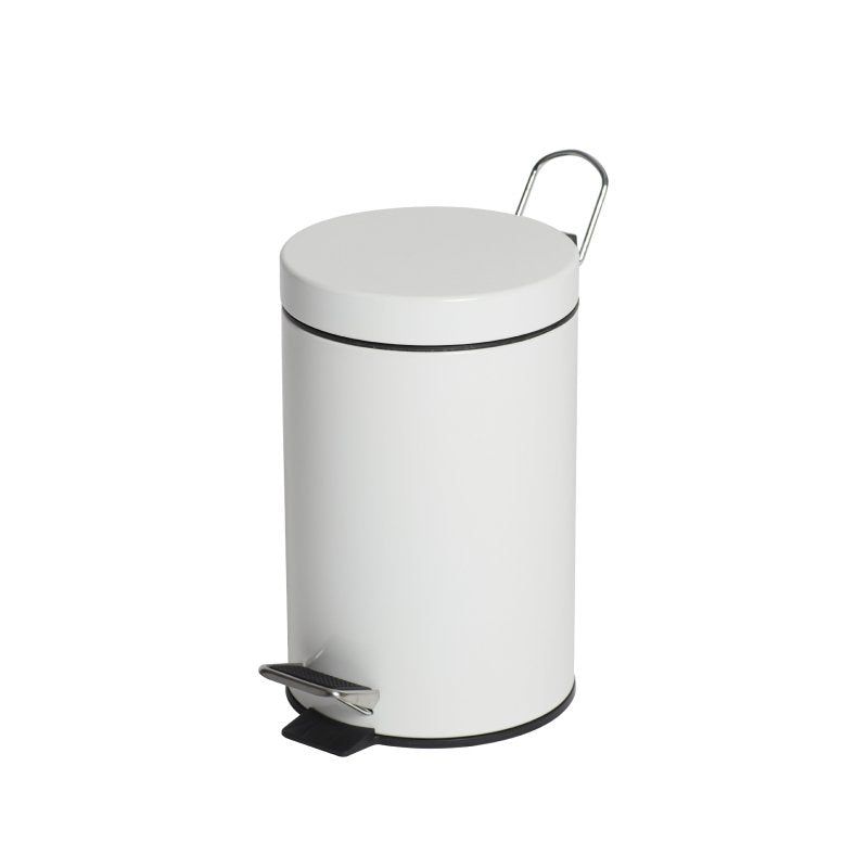 White Pedal Bin 3L White