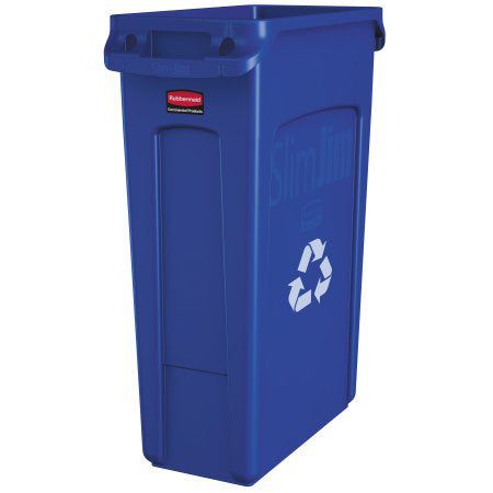 Rubbermaid Slim Jim Recycling Blue