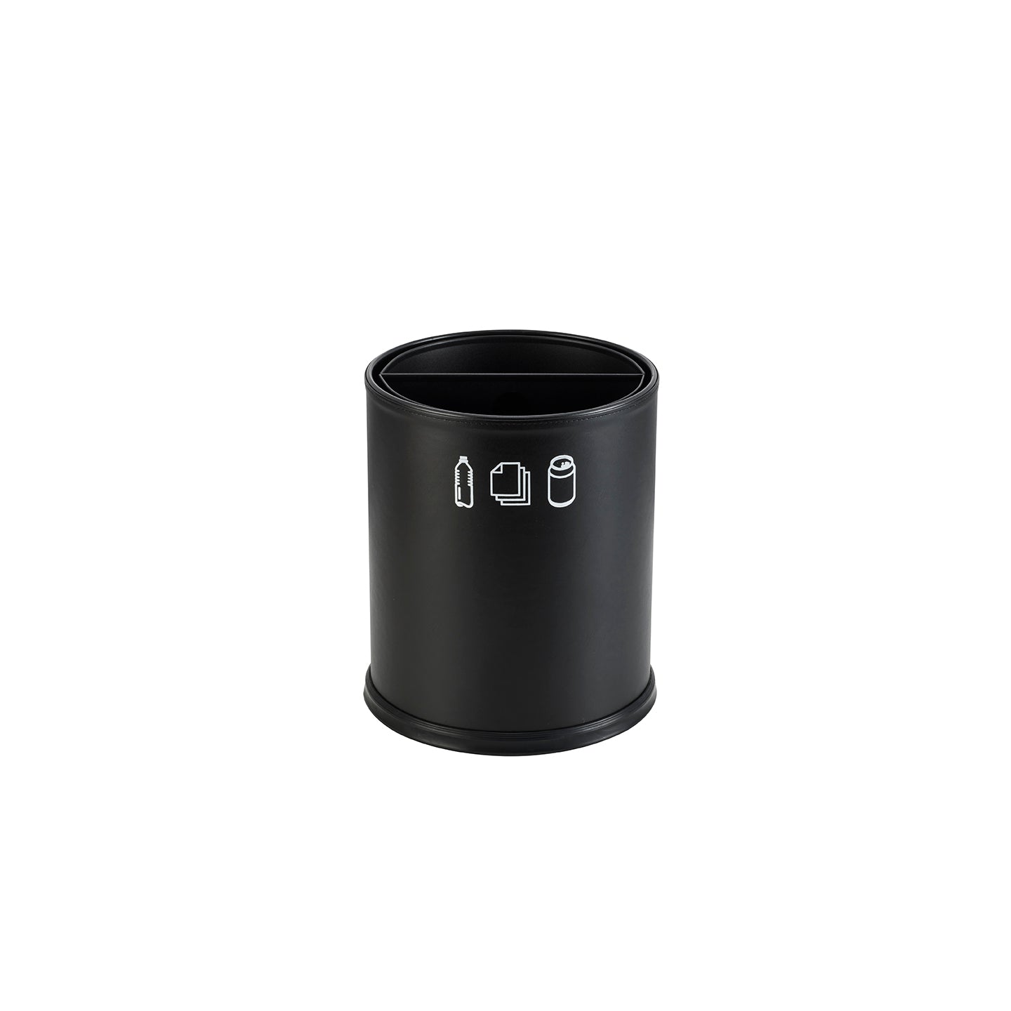 NOBLE & PRICE ROUND RECYCLE WASTE BIN 3Lx 2 BK,110x220x270mm