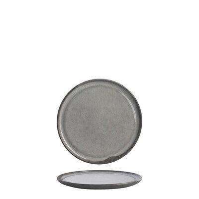 Gembrook Grey Round Flat Coupe Plate 230mm Pack of 6