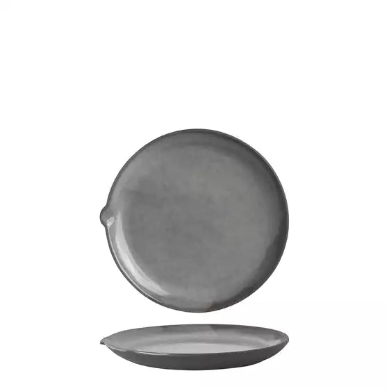 Gembrook Grey Round Coupe Plate 255mm Pack of 4
