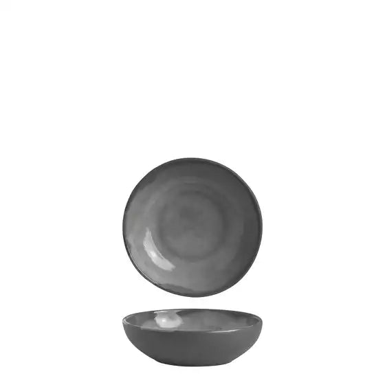 Gembrook Grey Round Bowl 195mm Pack of 6