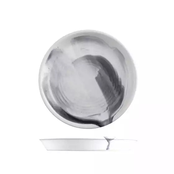 Finn Black Smoke Round Tapered Plate - 170mm