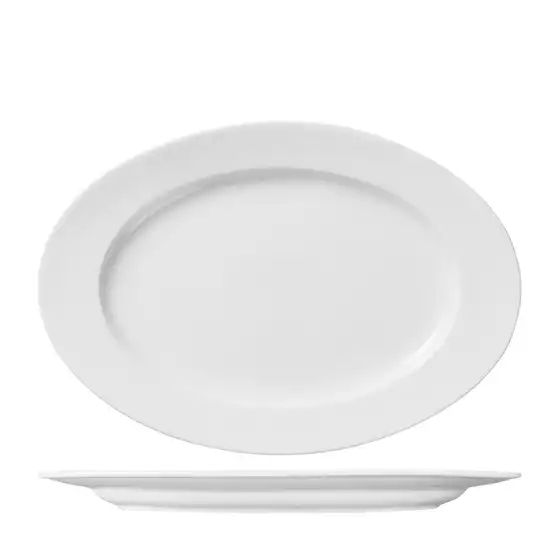 Ariane Prime Oval Plate Wide Rim 350x250mm (pack of 6)