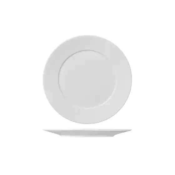 Ariane Serenity Round Plate Flat Wide Rim 220mm (pack of 12)