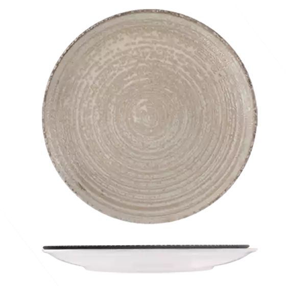 ID Fine Mocha Round Coupe Plate 300mm (pack of 6)