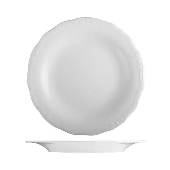 ID Fine Tiffany Round Scalloped Plate 290mm (pack of 6)