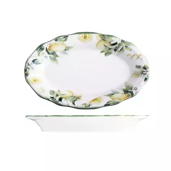 ID Fine Sorrento Oval Scalloped Plate 210mm (pack of 12)