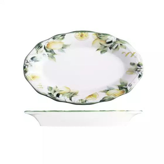 ID Fine Sorrento Oval Scalloped Plate 210mm (pack of 12)