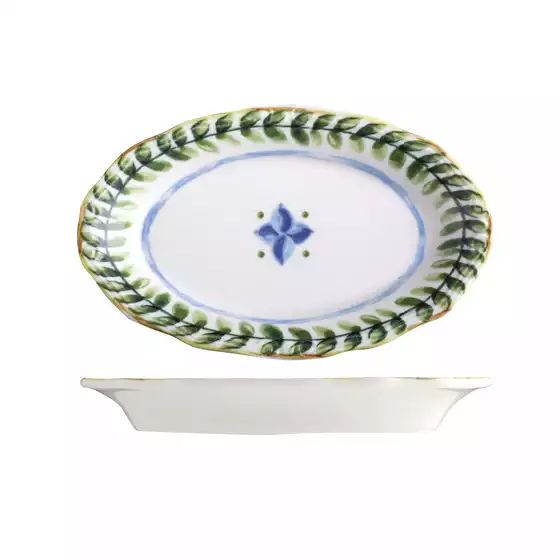 ID Fine Capri Oval Scalloped Plate 210mm (pack of 12)