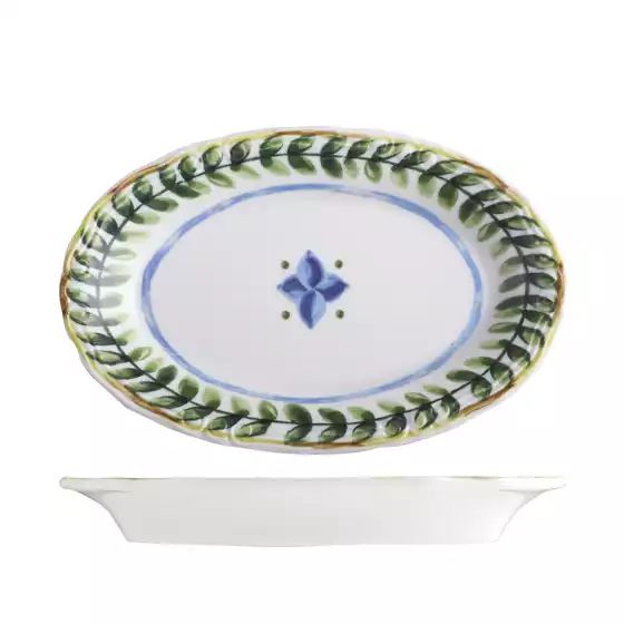 ID Fine Capri Oval Scalloped Plate 260mm (pack of 6)