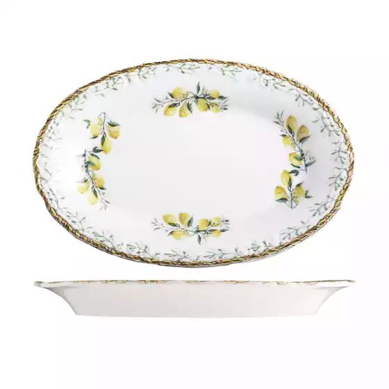 ID Fine Verona Oval Scalloped Plate 260mm (pack of 6)