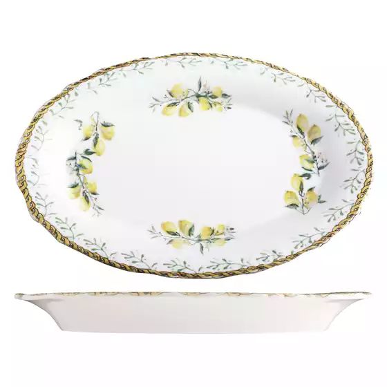 ID Fine Verona Oval Scalloped Plate 320mm (pack of 6)