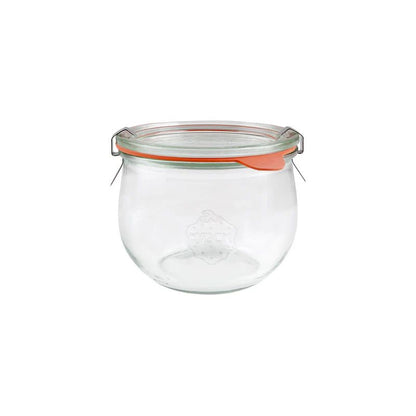 Weck Complete Tulip Jar With Lid 100x85mm / 580ml Pack of 6