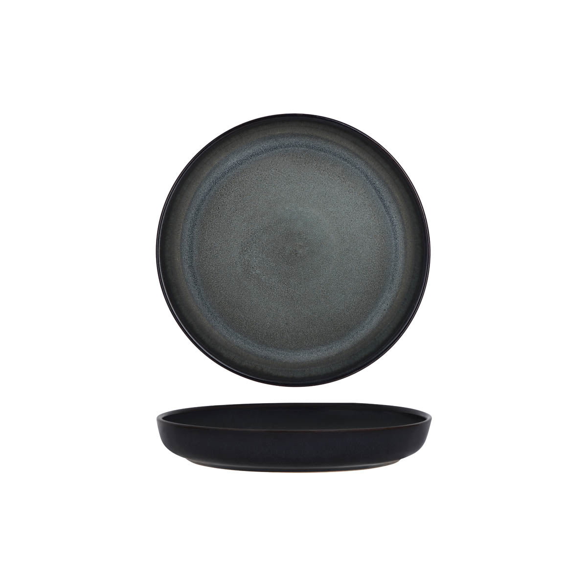 TABLEKRAFT ARTISTICA ROUND DEEP PLATE 240mm PEWTER