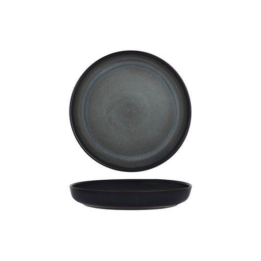 TABLEKRAFT ARTISTICA ROUND DEEP PLATE 240mm PEWTER