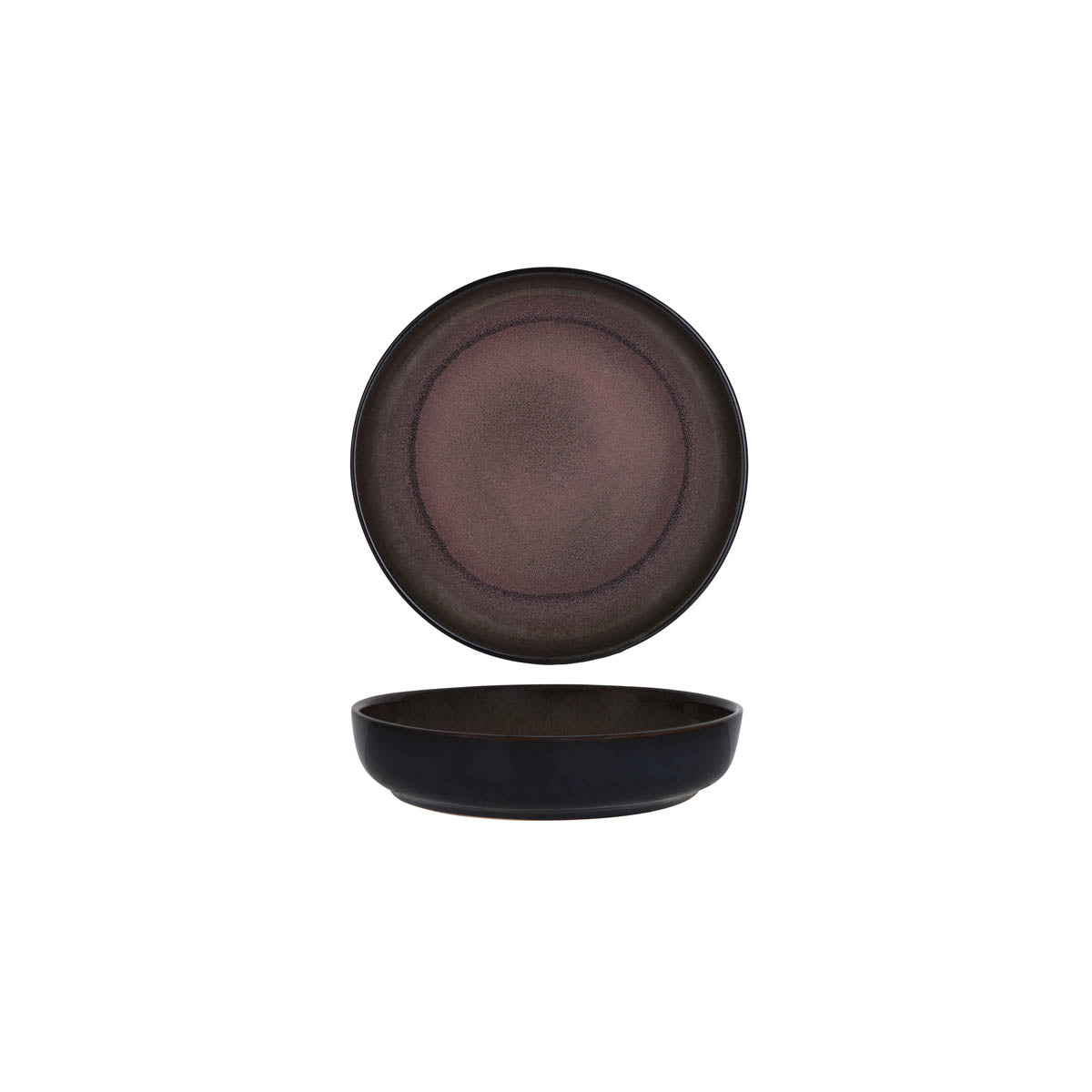 TABLEKRAFT ARTISTICA ROUND DEEP PLATE 180mm MULBERRY