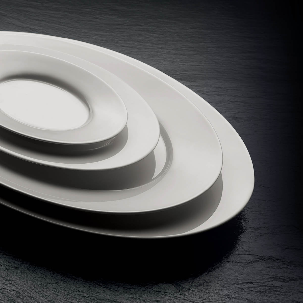 Bauscher Purity Oval Platter With Rim 240x175mm Pack of 6 — official