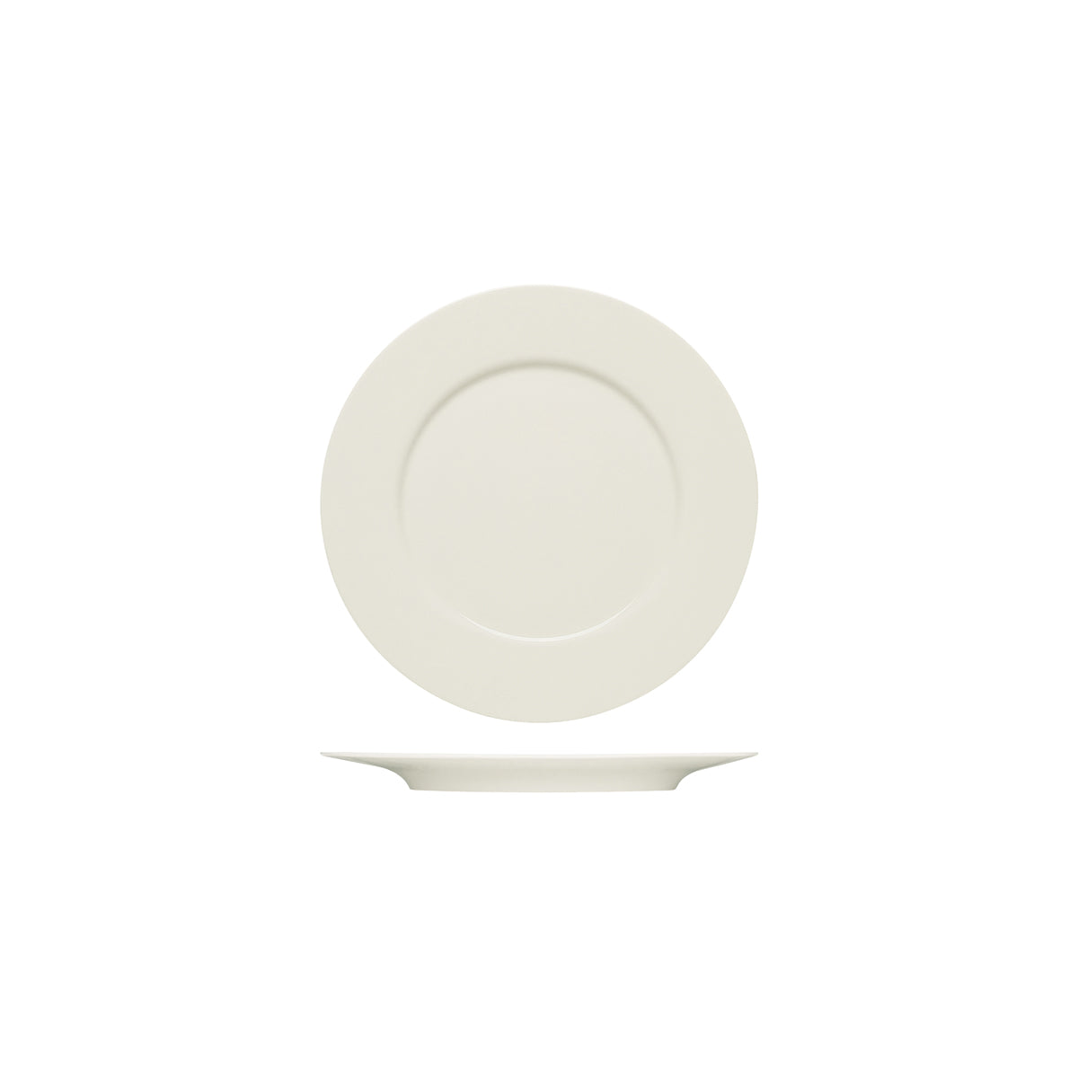 BAUSCHER PURITY FLAT PLATE w/RIM 220mm