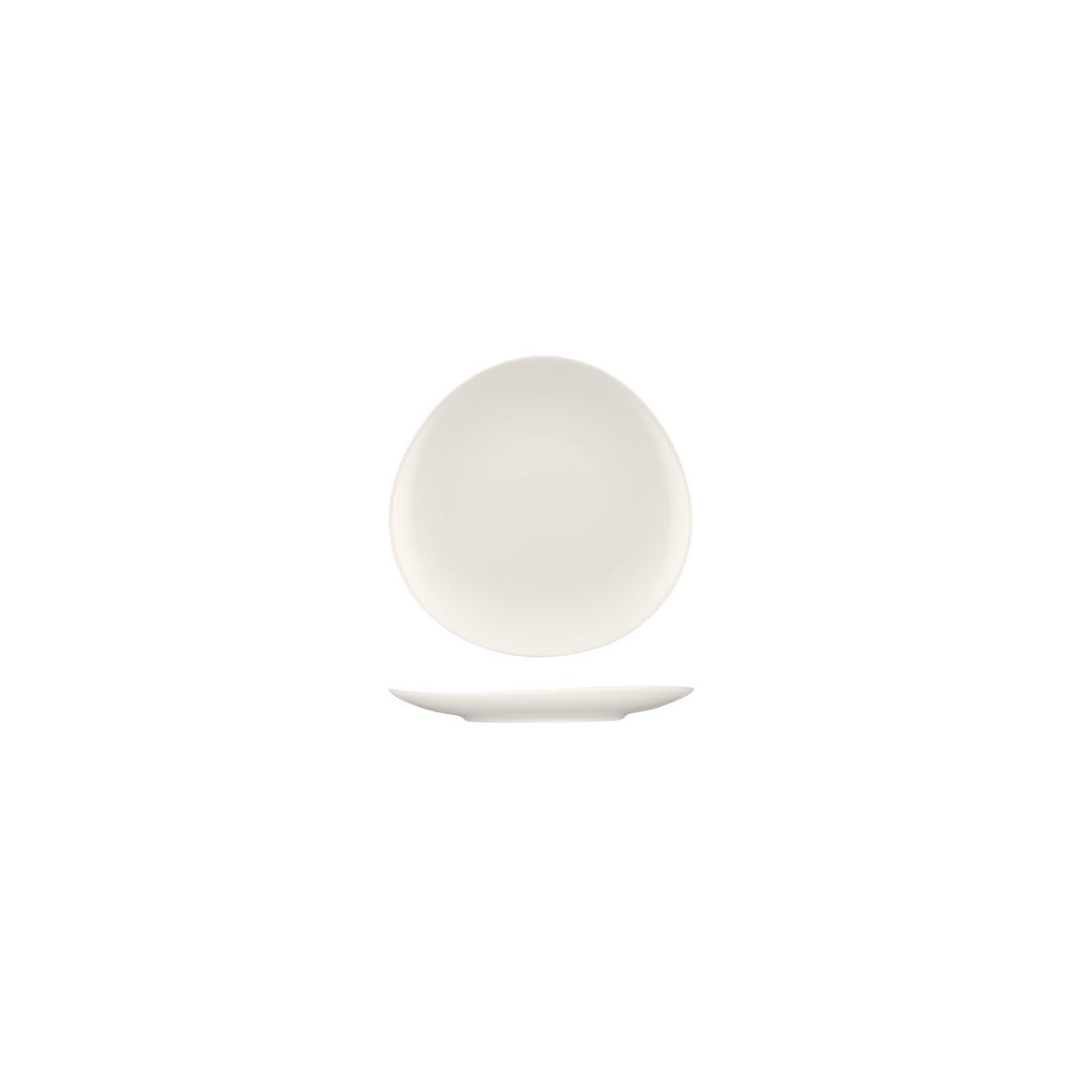 BAUSCHER PURITY ASYMMETRIC COUPE PLATE 160mm