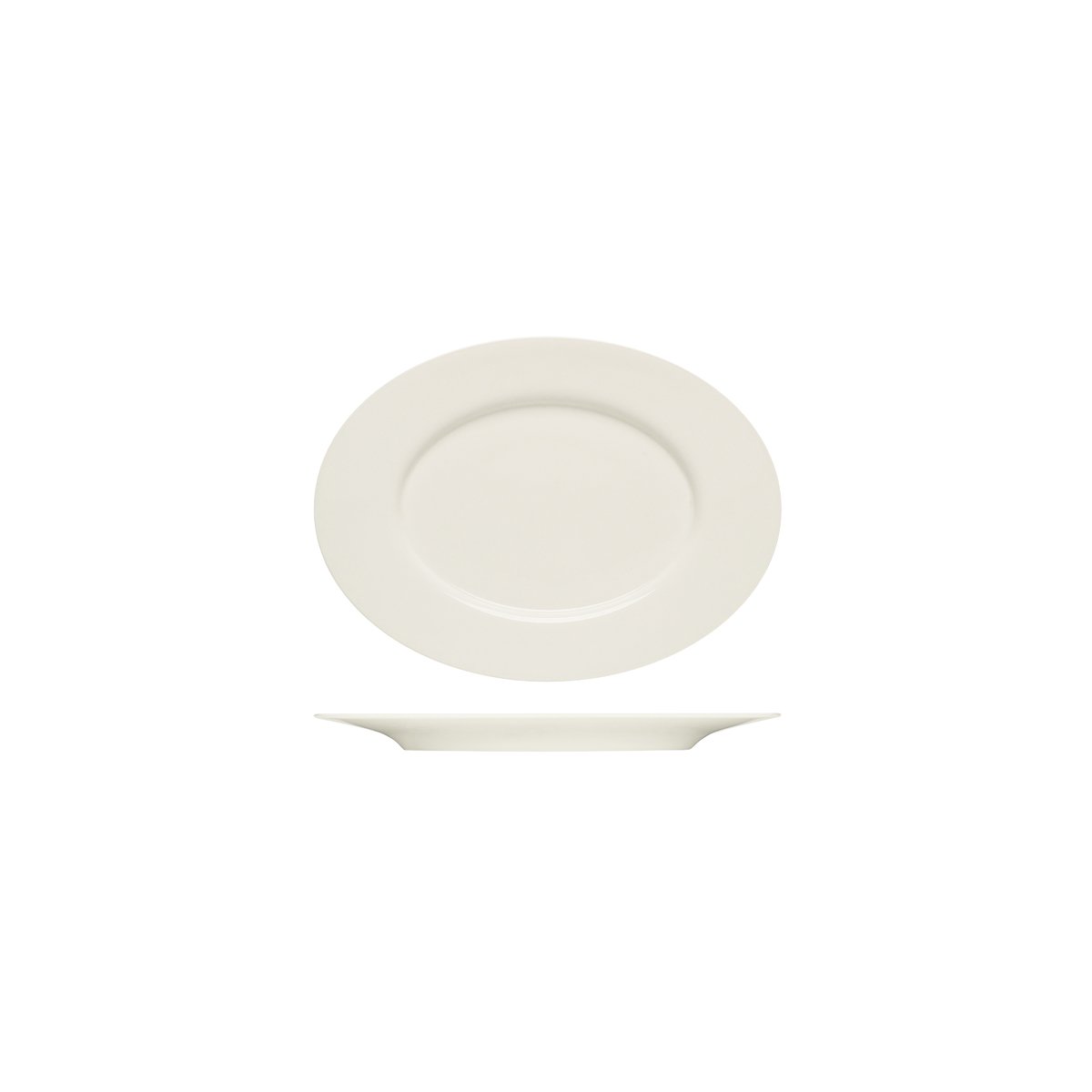 Bauscher Purity Oval Platter With Rim 240x175mm Pack of 6 — official