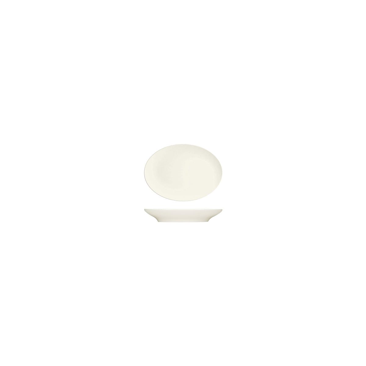BAUSCHER PURITY OVAL COUPE PLATTER 120x88mm
