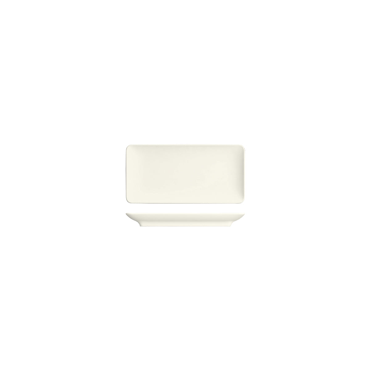 BAUSCHER PURITY RECTANGULAR COUPE PLATTER 180x90mm
